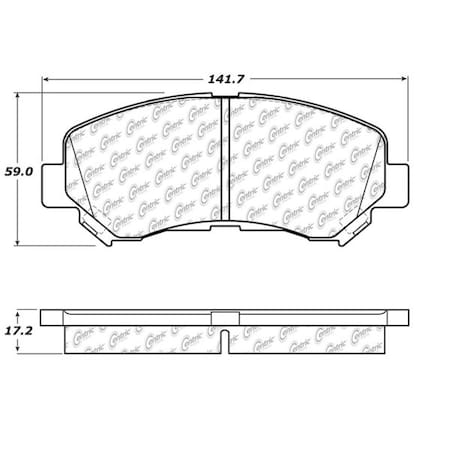 Centric Parts CTEK Ceramic Brake Pads, 103.13380 103.13380